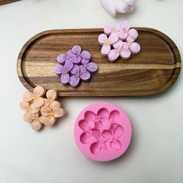Five-Flower Cluster Silicone Mold for Baking silicone mold detail and cavity