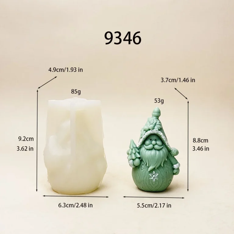 Christmas Santa Gnome Silicone Candle Mold