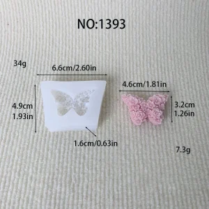 Floral Cluster Butterfly Silicone Candle Mold