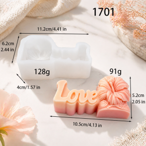 Decorative silicone mold for DIY candle making 1701