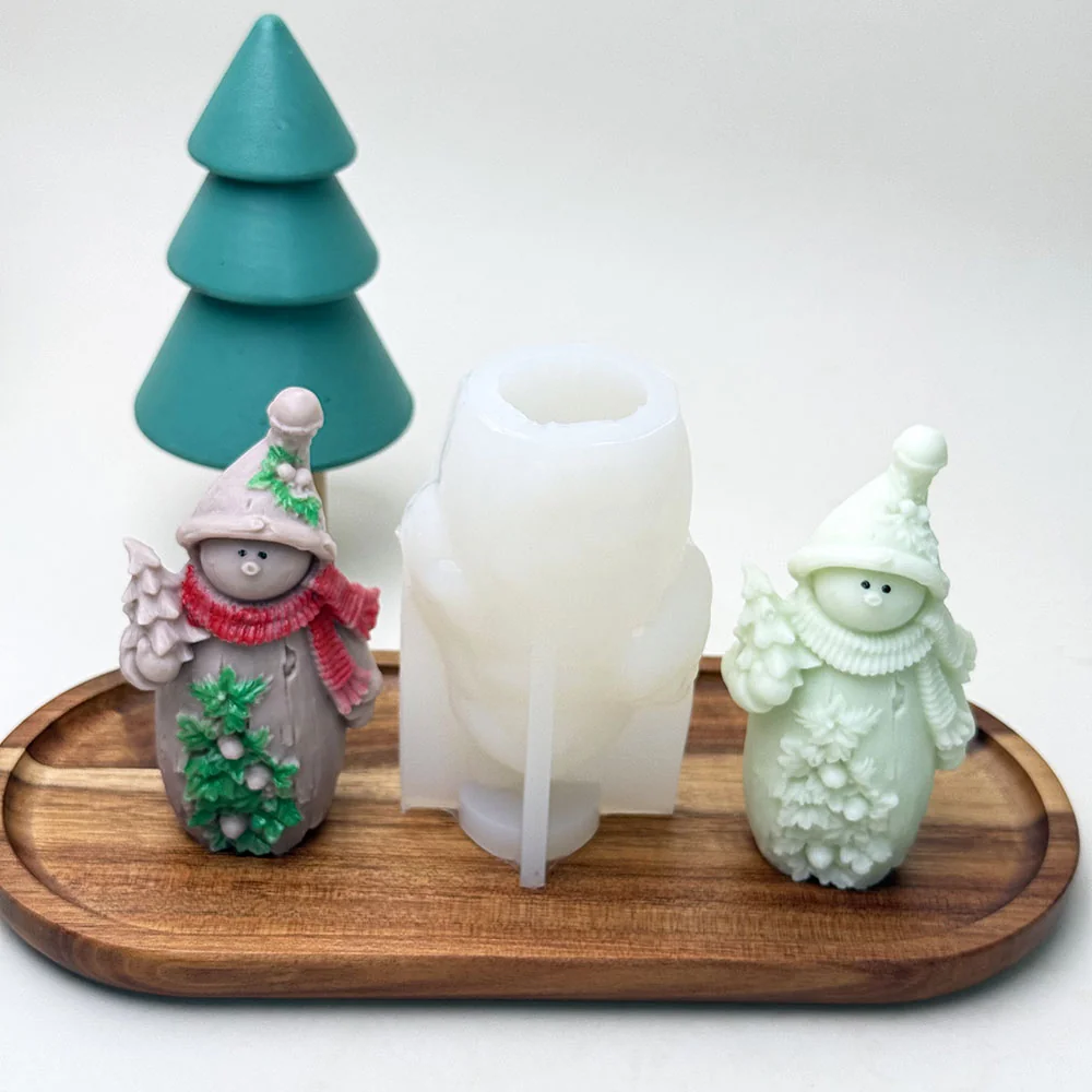 Christmas Elf Silicone Candle Mold mold in production at BK Silicone workshop
