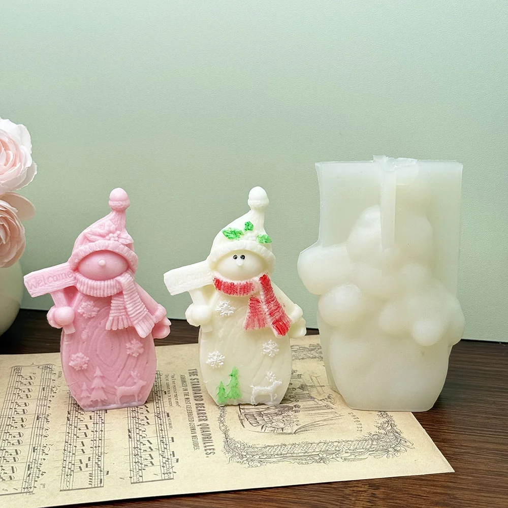 Christmas Figure Silicone Candle Mold mold in production at BK Silicone workshop