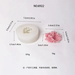 Cluster Multi-Petal Flower Silicone Candle Mold