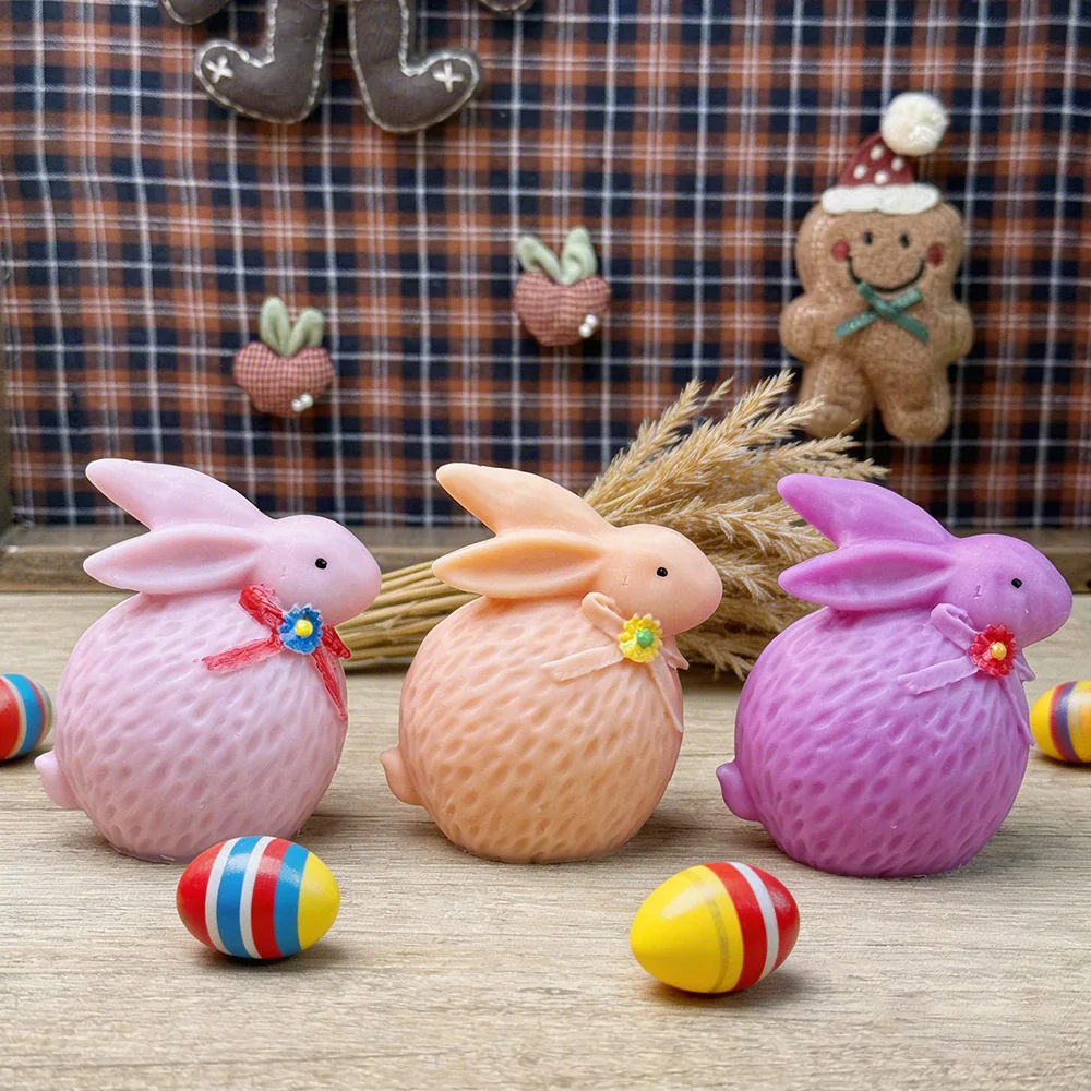 3D Knitted Bunny Silicone Mold - 9404 mold in production at BK Silicone workshop