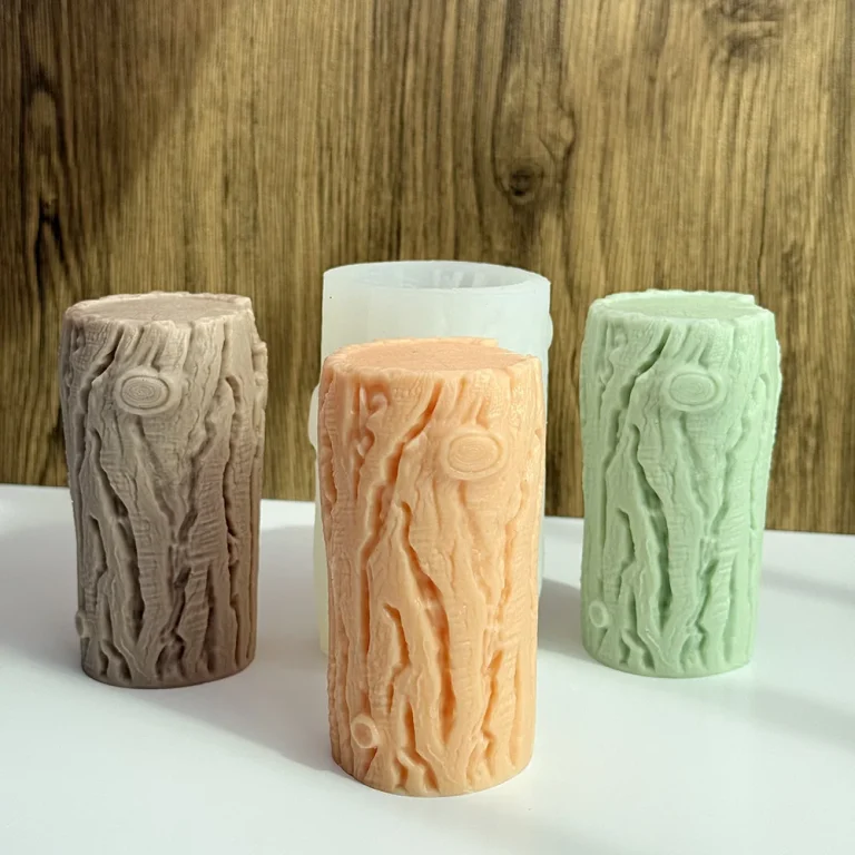 Tree Stump Silicone Mold - 9407 silicone mold detail and cavity