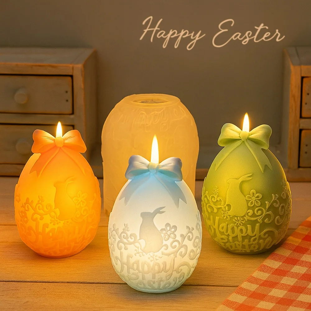 Easter Egg Silicone Mold - 9410 mold in production at BK Silicone workshop