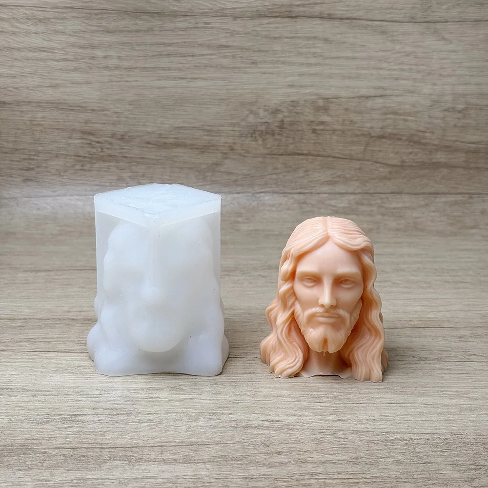 Jesus Head Silicone Mold - 9424 mold in production at BK Silicone workshop