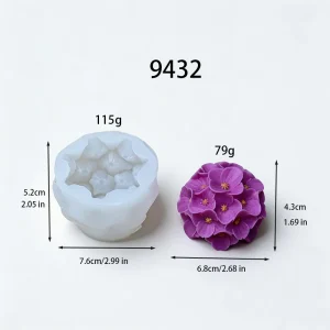 Hydrangea Flower Silicone Mold - 9432