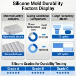 Silicone mold durability factors for repeated casting and production use
