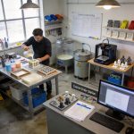 Small batch silicone mold production workshop for custom orders and prototyping