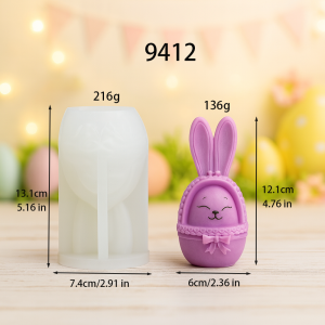 Bunny Silicone Candle Mold
