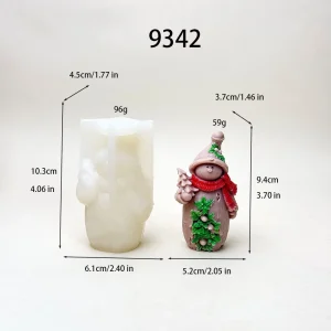 Christmas Elf Silicone Candle Mold
