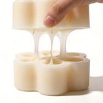 Flexible silicone mold demolding process for cast product release