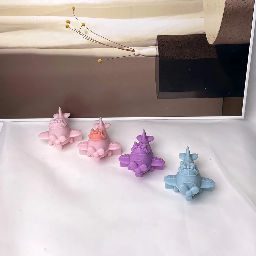 3D Flower Plane Silicone Candle Mold 8996 silicone mold detail and cavity
