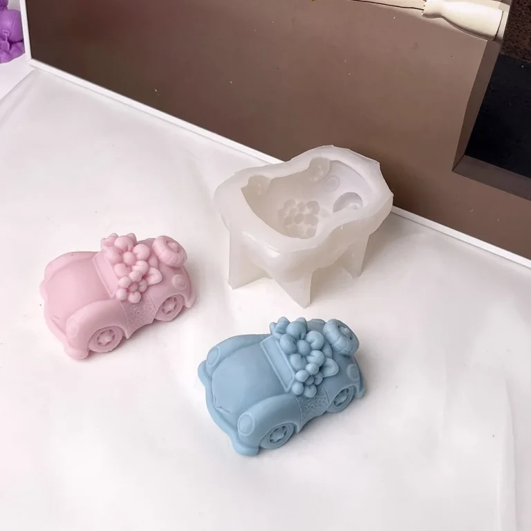 3D Flower Car Flower Silicone Mold 8997 silicone mold detail and cavity