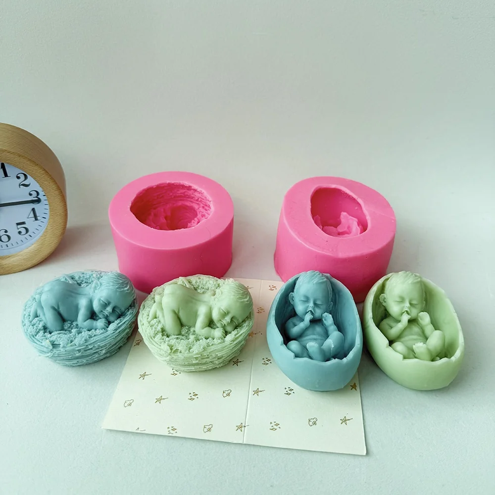 Silicone Candle Mold with Decorative Design 1301 silicone mold detail and cavity