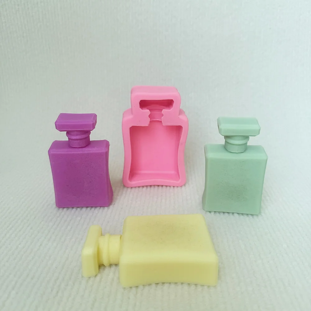 Perfume Bottle Silicone Candle Making Mold 1309 silicone mold detail and cavity
