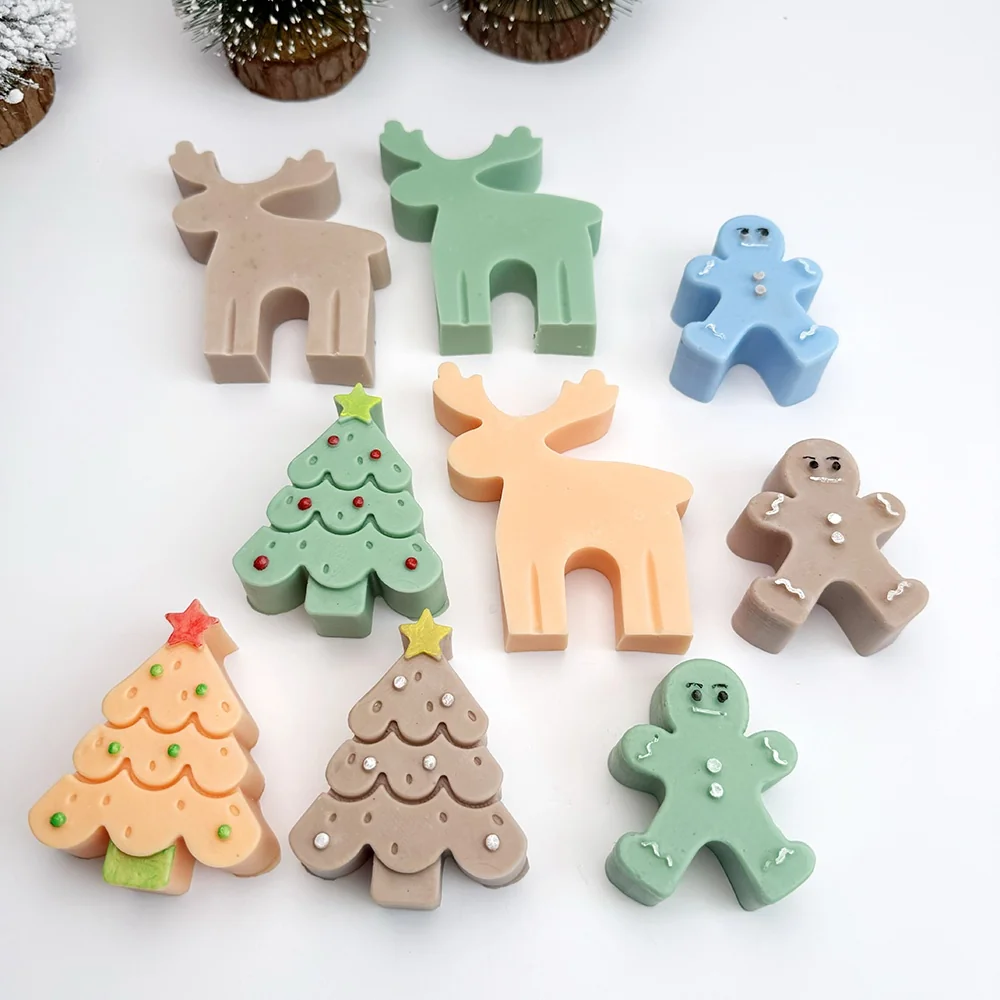 Reindeer Silicone Mold for DIY Candle Making 1324 silicone mold detail and cavity