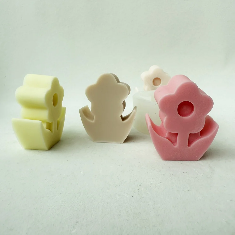 Flower Silicone Mold for Wax, Soap and Resin Casting 1337 silicone mold detail and cavity