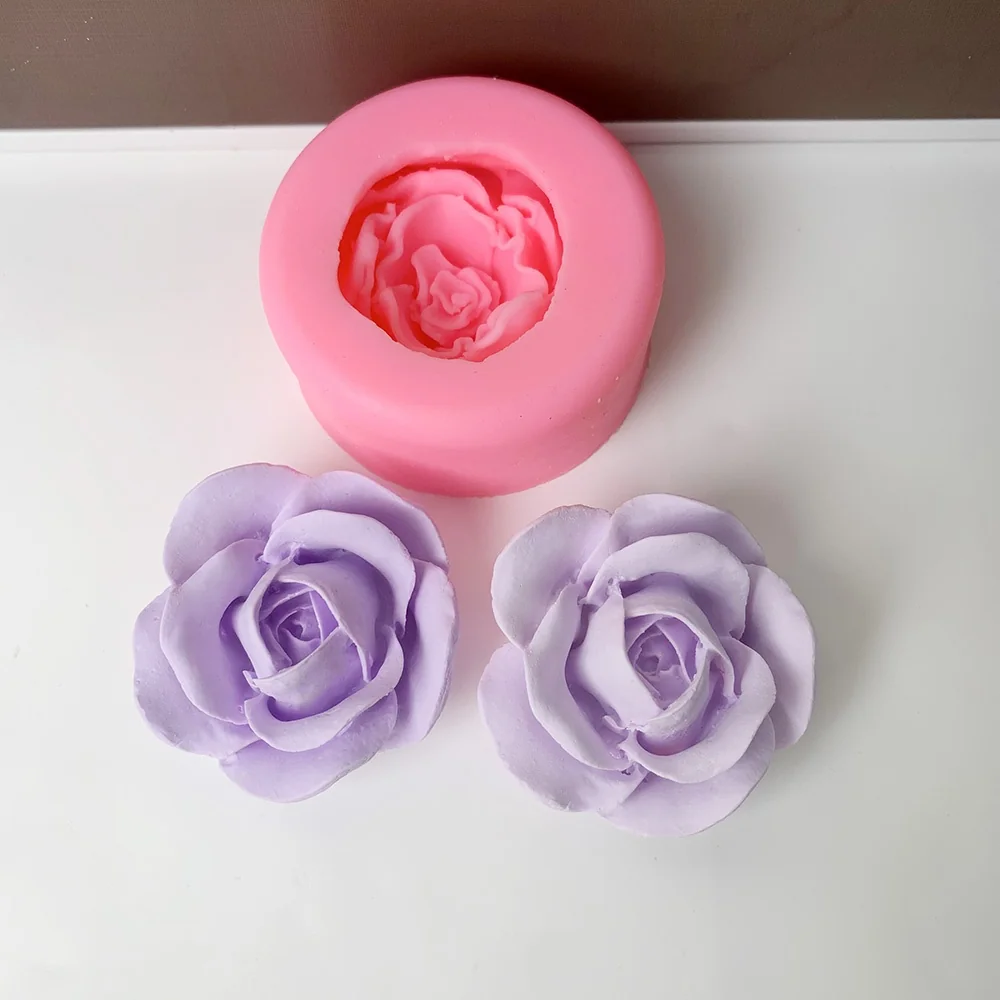 molde de silicona 3D rosa flor| B2B mayorista| SKU 1383 - Imagen 2