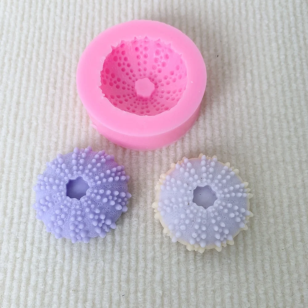 3D Sea urchin Silicone Mold 1395 silicone mold detail and cavity