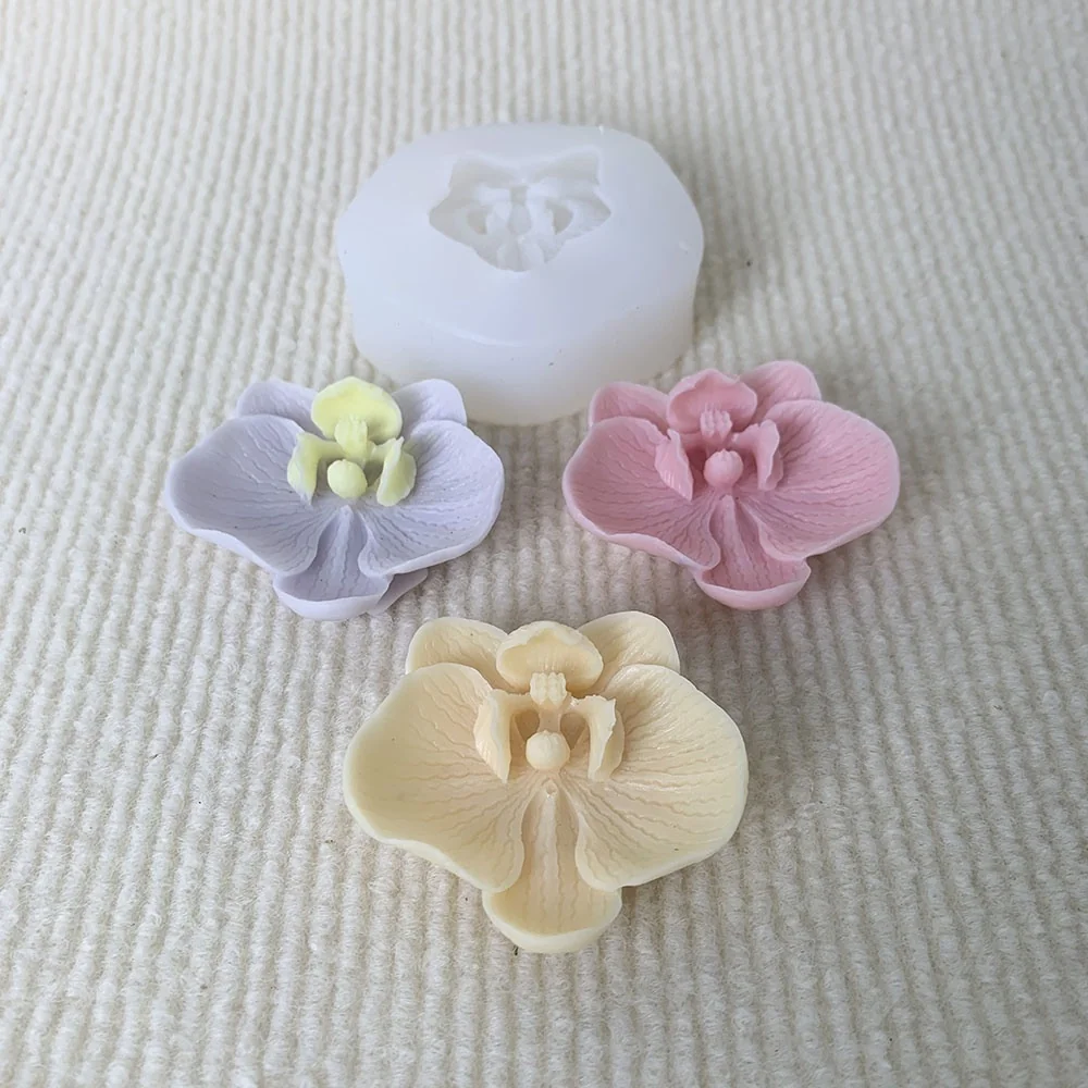 3D Phalaenopsis Silicone Mold 1396 silicone mold detail and cavity