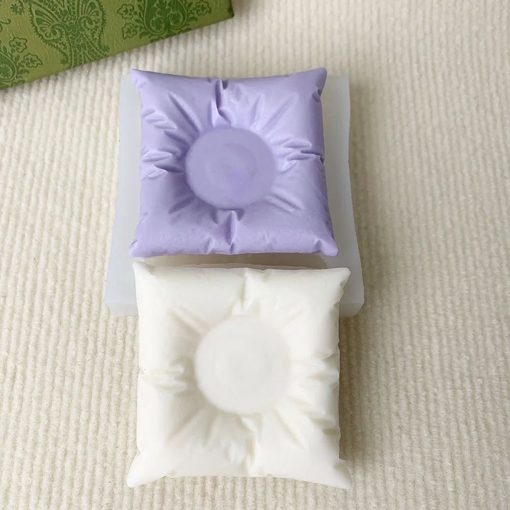 Pillow Silicone Mold for Candle, Soap and Resin 1411 silicone mold detail and cavity