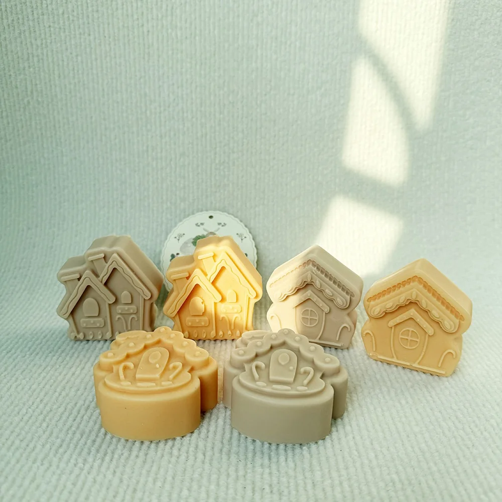 House Silicone Mold for Wax, Soap and Resin Casting 1464 silicone mold detail and cavity