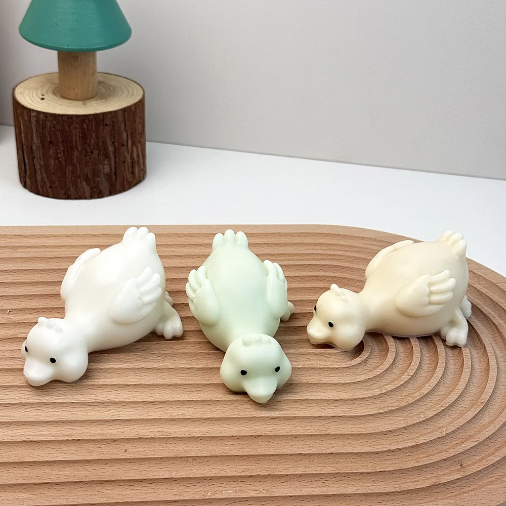 Lying Duck Silicone Mold for Candle silicone mold detail and cavity
