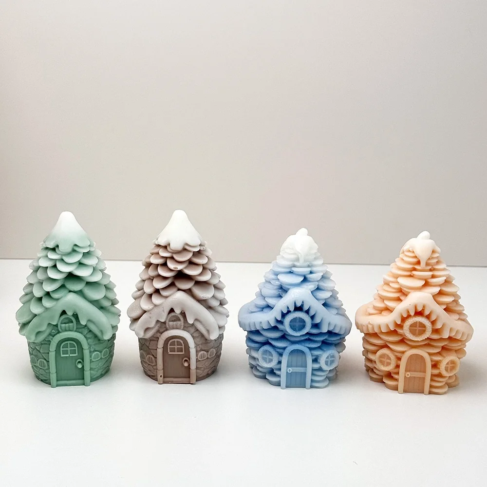 Cottage Pinecone Silicone Mold for Candle Making silicone mold detail and cavity