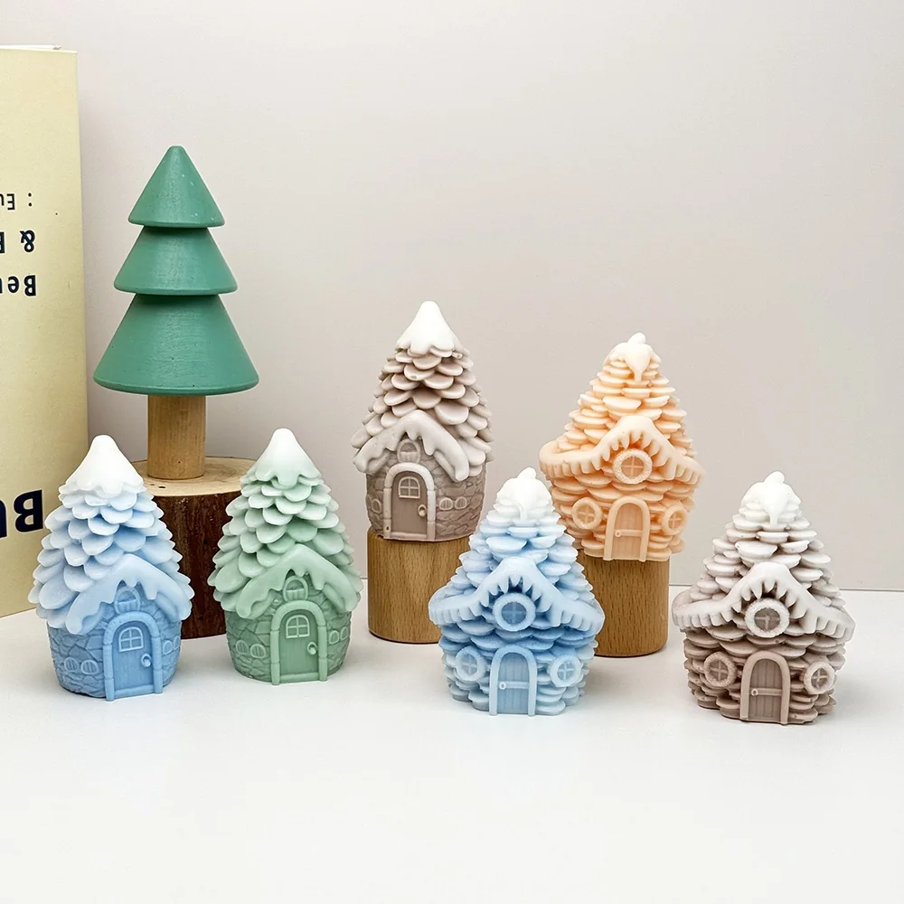 Cottage Pinecone Silicone Mold for Candle Making silicone mold detail and cavity