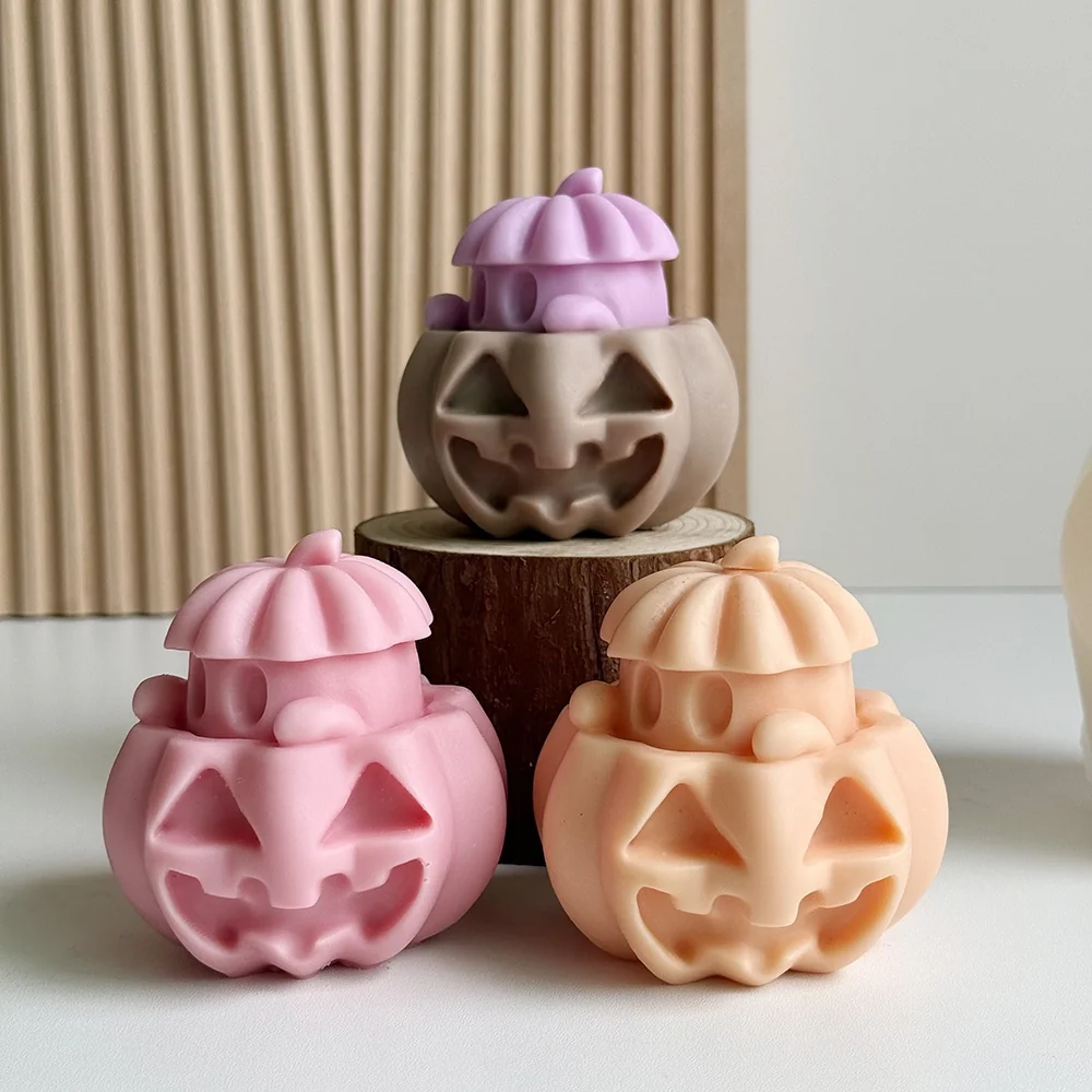 3D Cottage Silicone Candle Mold for Candle, Soap, Resin 9285 silicone mold detail and cavity