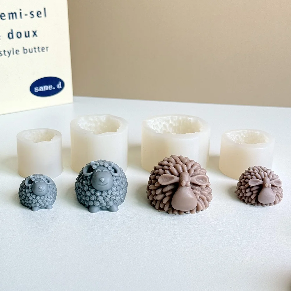 Sheep Silicone Mold for Handmade Crafts 1573M silicone mold detail and cavity
