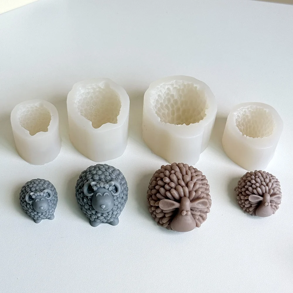 3D Sheep Silicone Mold 1573S silicone mold detail and cavity