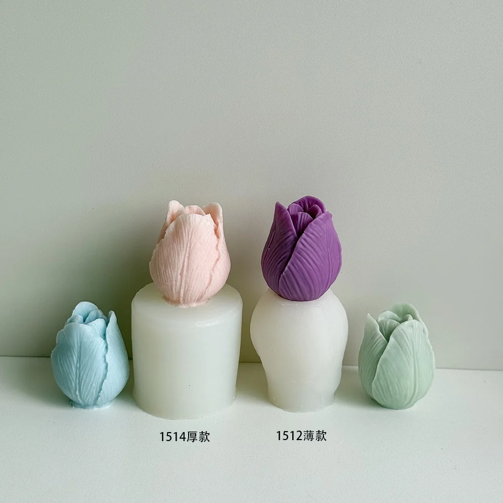 Tulip Silicone Mold for Wax, Soap and Resin Casting 1514 silicone mold detail and cavity