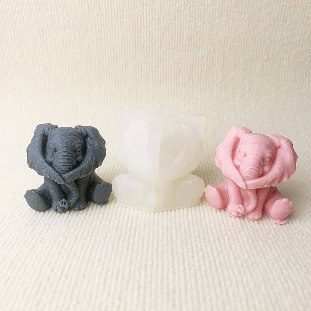 Flexible Decorative Silicone Mold for Candle Making 8990 finished casting from the silicone mold