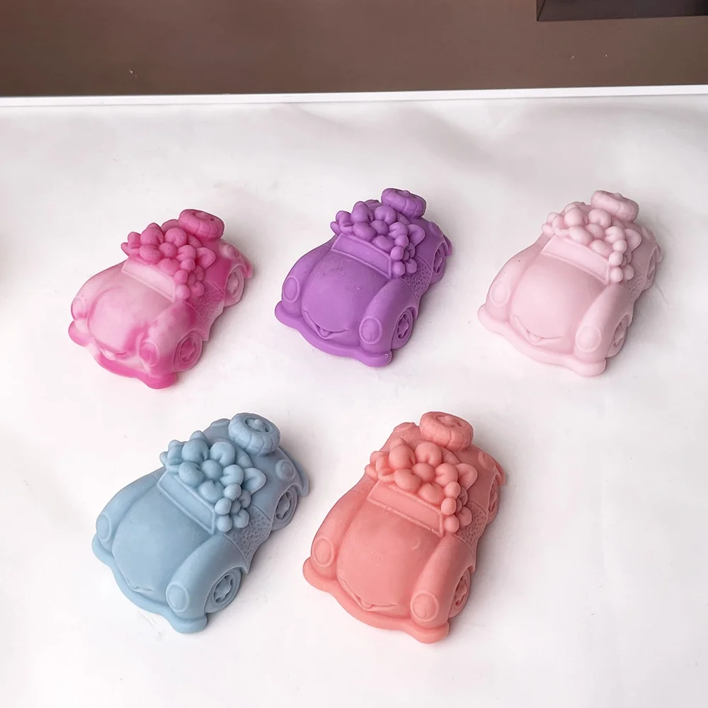 3D Flower Car Flower Silicone Mold 8997 finished casting from the silicone mold