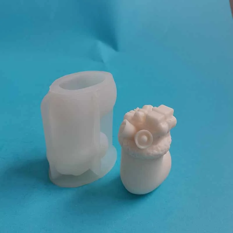 3D Christmas Stocking Silicone Mold BK8282 finished casting from the silicone mold