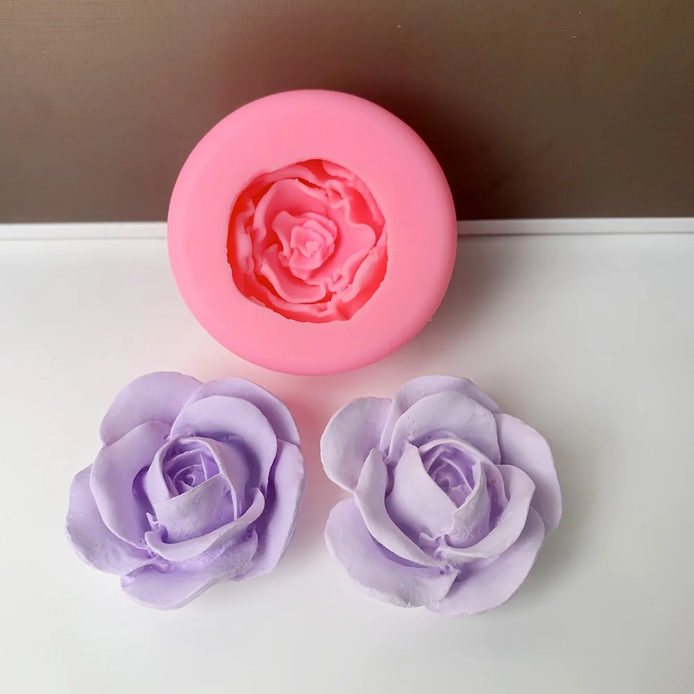 molde de silicona 3D rosa flor| B2B mayorista| SKU 1383 - Imagen 3