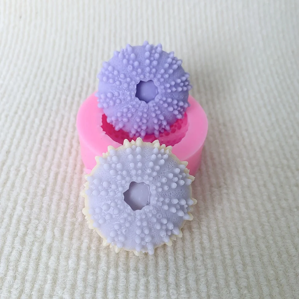 3D Sea urchin Silicone Mold 1395 finished casting from the silicone mold