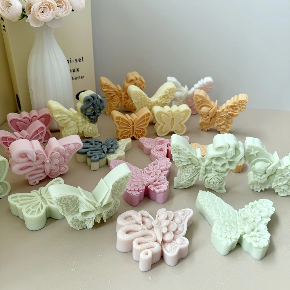 3D 3D Sunflower Flower Silicone Candle Mold 1469 finished casting from the silicone mold