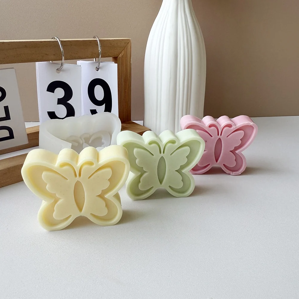 3D Butterfly Silicone Mold for Wax, Soap and Resin Casting 1471 finished casting from the silicone mold