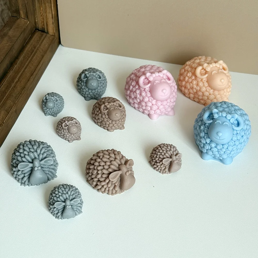 3D Sheep Silicone Mold 1573S finished casting from the silicone mold