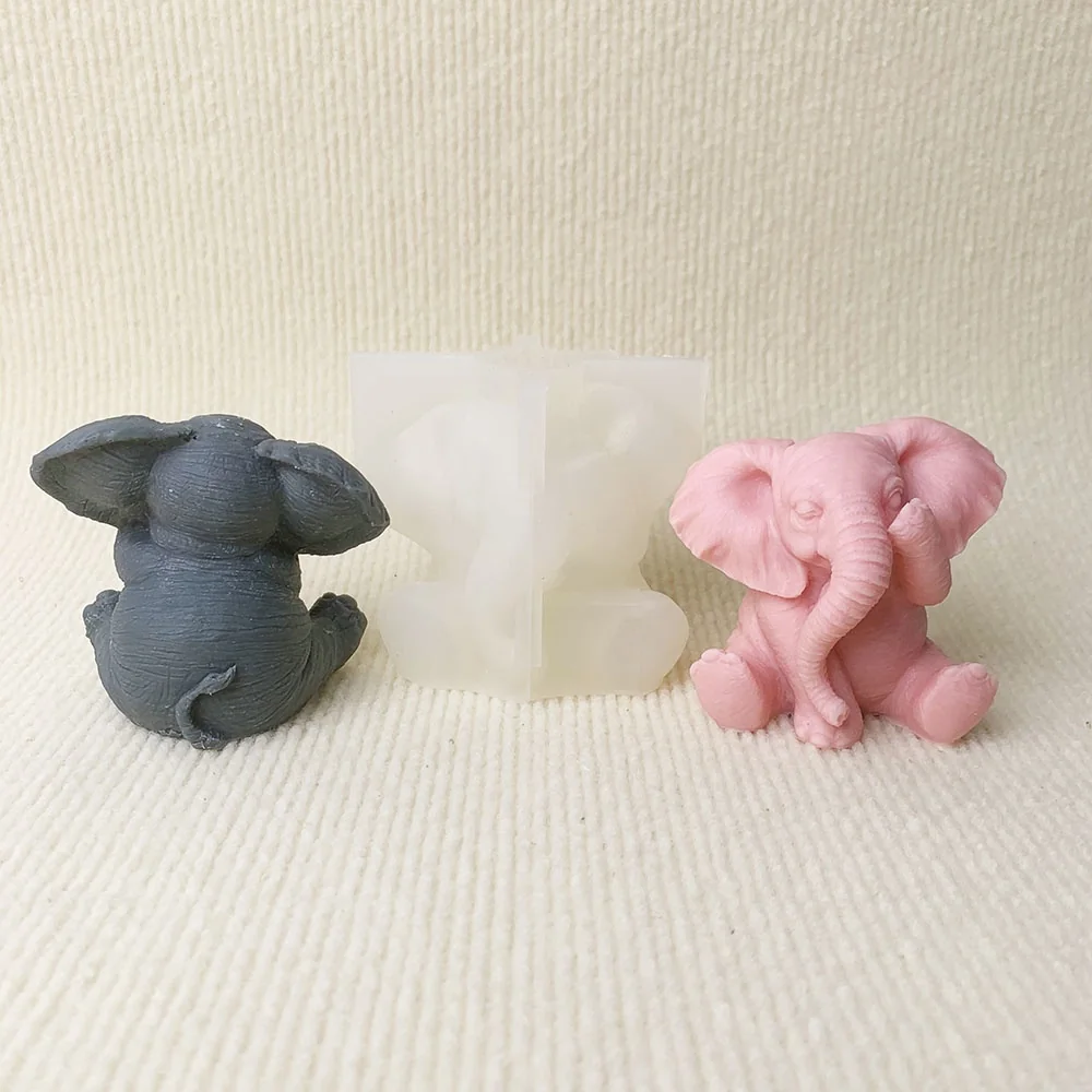 Elephant Silicone Candle Making Mold 8991 mold in production at BK Silicone workshop