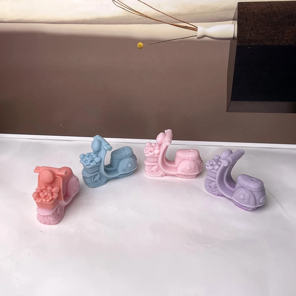 Flower Scooter Silicone Mold for Candle, Soap and Resin 8998 mold in production at BK Silicone workshop
