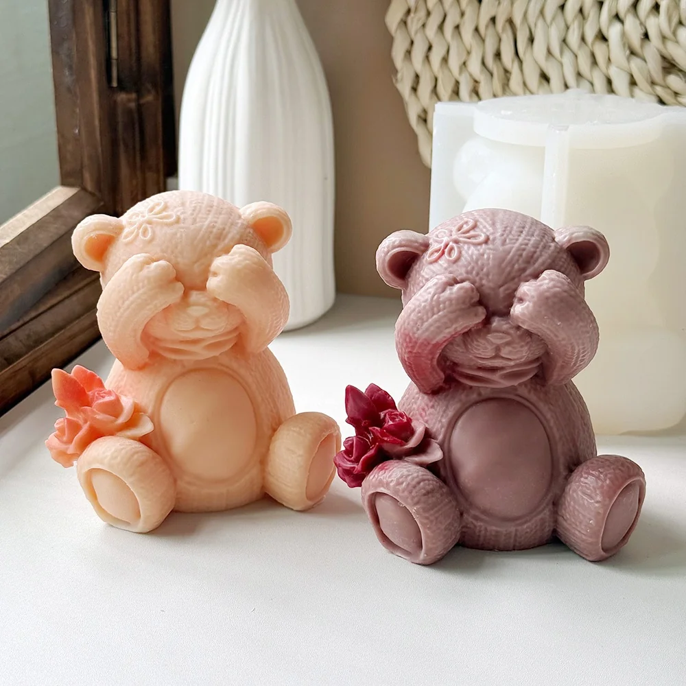3D Bear Silicone Mold 9121 mold in production at BK Silicone workshop