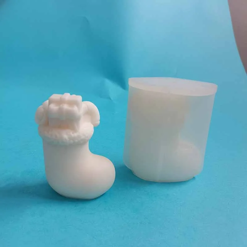 3D Christmas Stocking Silicone Mold BK8282 mold in production at BK Silicone workshop