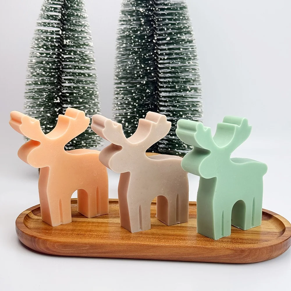 Reindeer Silicone Mold for DIY Candle Making 1324 mold in production at BK Silicone workshop
