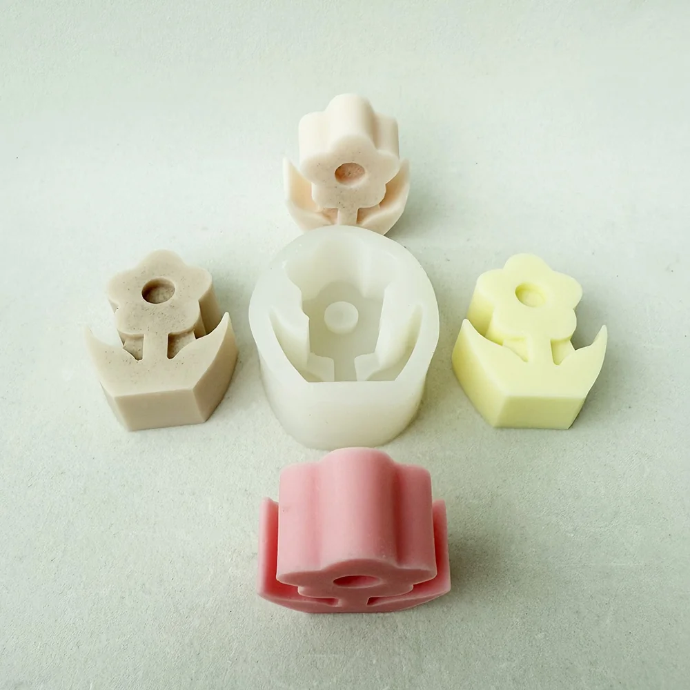 Flower Silicone Mold for Wax, Soap and Resin Casting 1337 mold in production at BK Silicone workshop