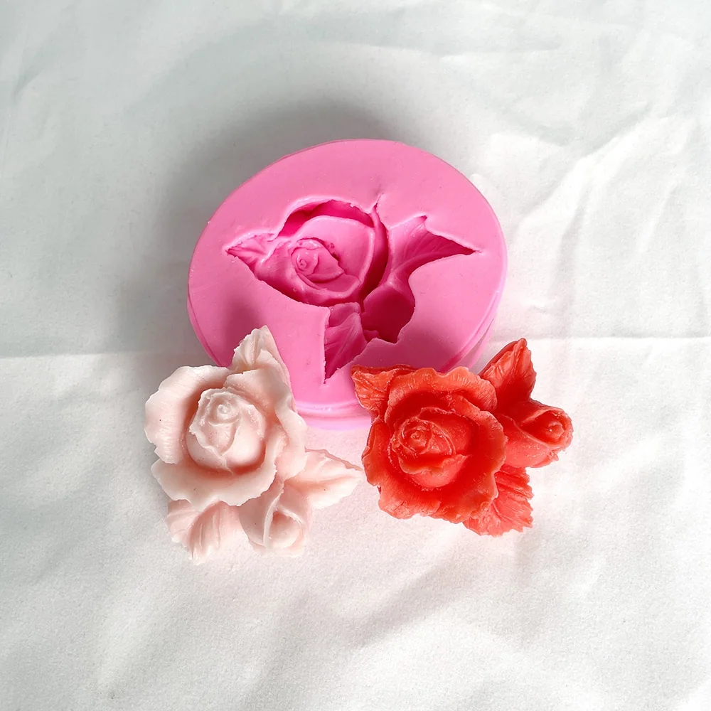 3D Rose Silicone Mold 1354 mold in production at BK Silicone workshop